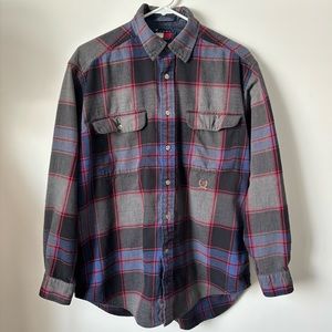 Vintage 90’s Tommy Hilfiger Long Sleeve Multicolor Plaid Button Down Shirt